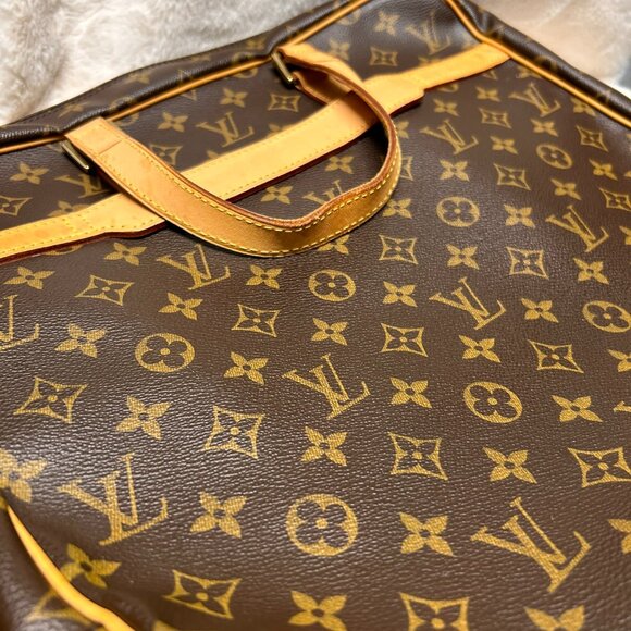 Louis Vuitton Porte-Documents Briefcase/ Laptop Case Medium Brown Leather - Picture 1 of 7